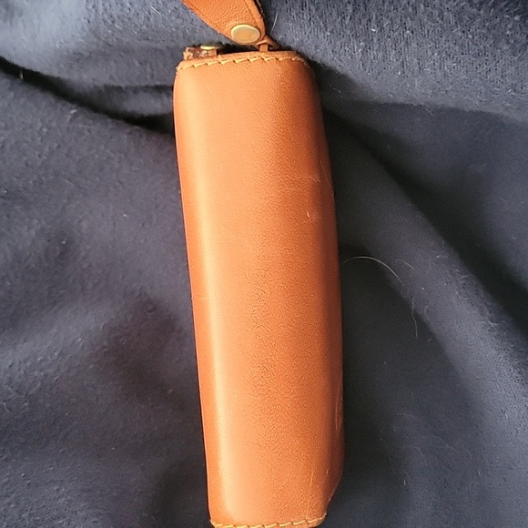 Vintage Leather Company Full Zip Coin & Keyholder In Cognac - Picture 4 of 10